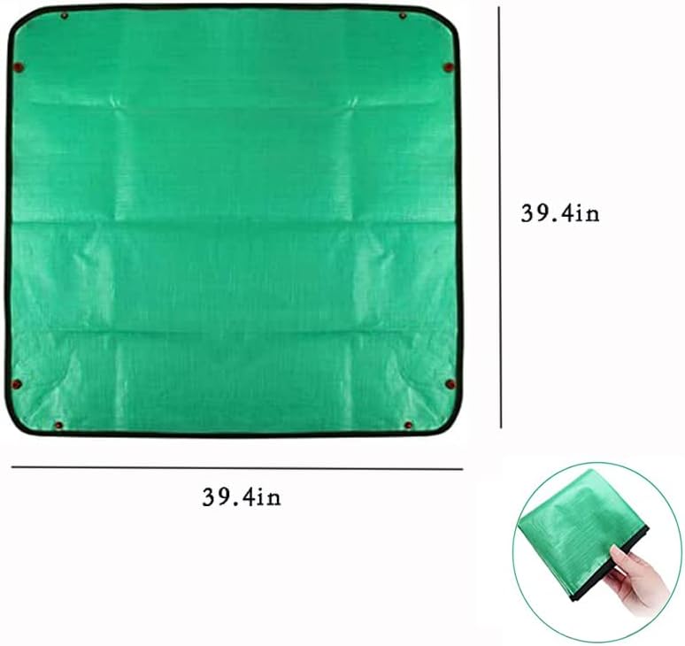WondMall 39.4" x 39.4" Large Plant Repotting Mat for Indoor Plants, Portable and Foldable Gardening mat, Waterproof Transplanting Potting Mat in Garde - Image 4